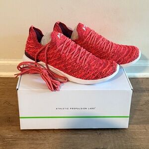APL Vibrant Red Knit Sneakers
